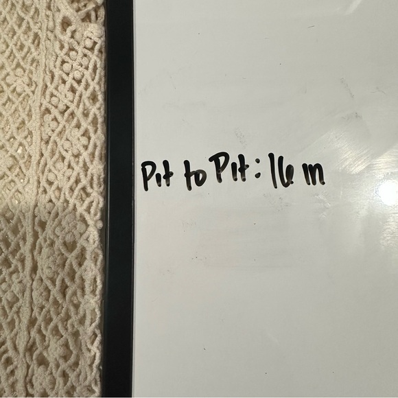 Solitaire Crochet Top Size Medium Cream Boho Western Beachy Hippie - Picture 12 of 12